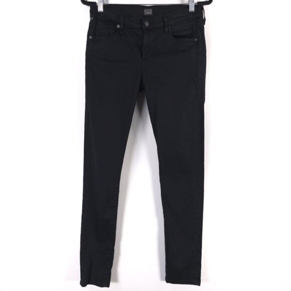 CITIZENS OF HUMANITY MADE IN USA 🇺🇸 Skinny Black Jeans Style 1300-360 Size 29 - Picture 1 of 13